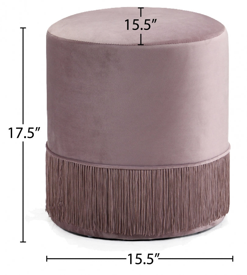 Pouf en velours Teddy | Tabouret