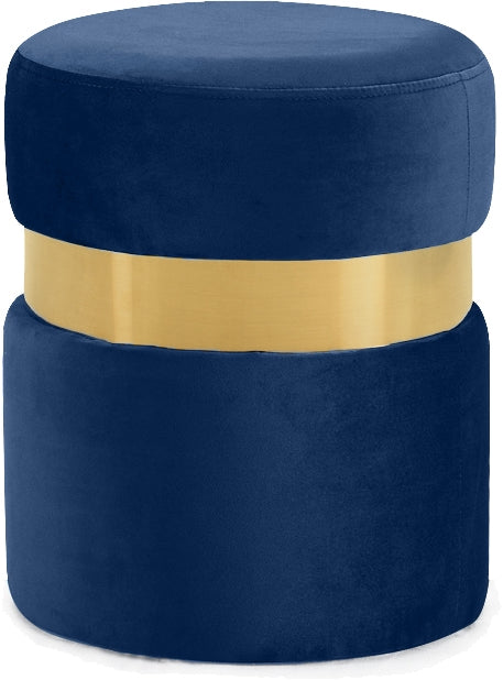 Pouf en velours Hailey | Tabouret 