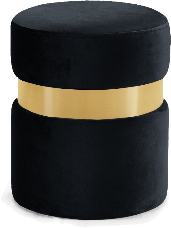 Pouf en velours Hailey | Tabouret 