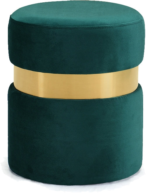 Pouf en velours Hailey | Tabouret 