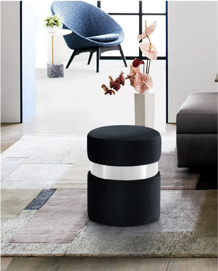 Pouf en velours Hailey | Tabouret 