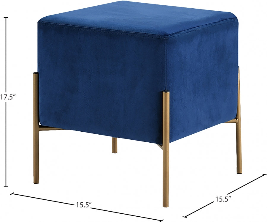 Pouf en velours Isla | Tabouret