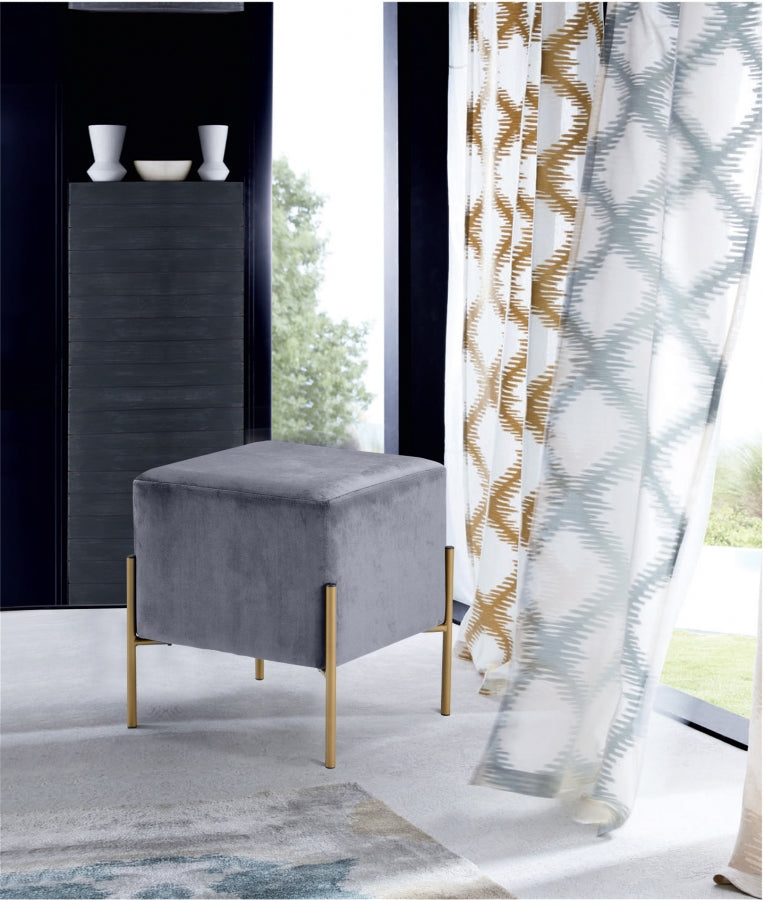 Pouf en velours Isla | Tabouret