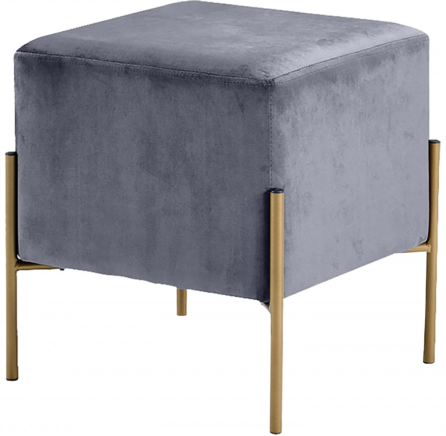 Pouf en velours Isla | Tabouret