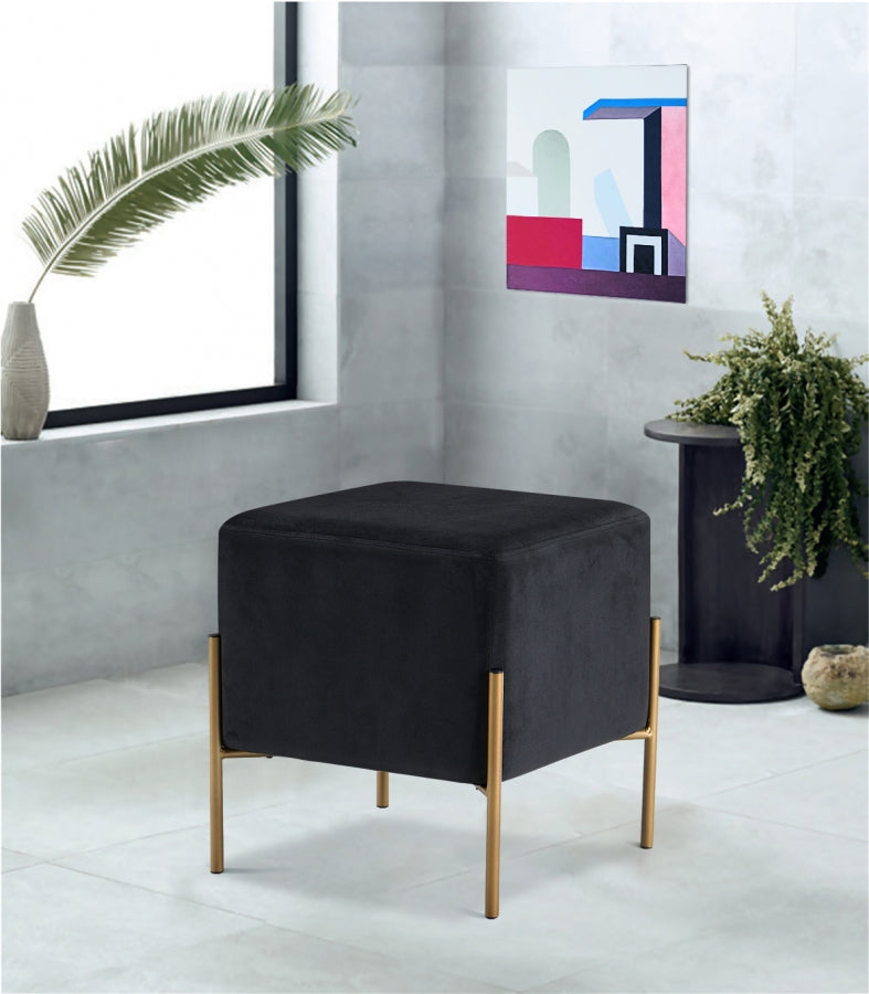 Pouf en velours Isla | Tabouret