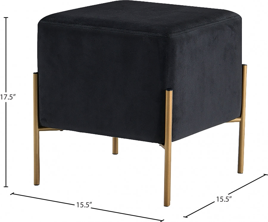 Pouf en velours Isla | Tabouret