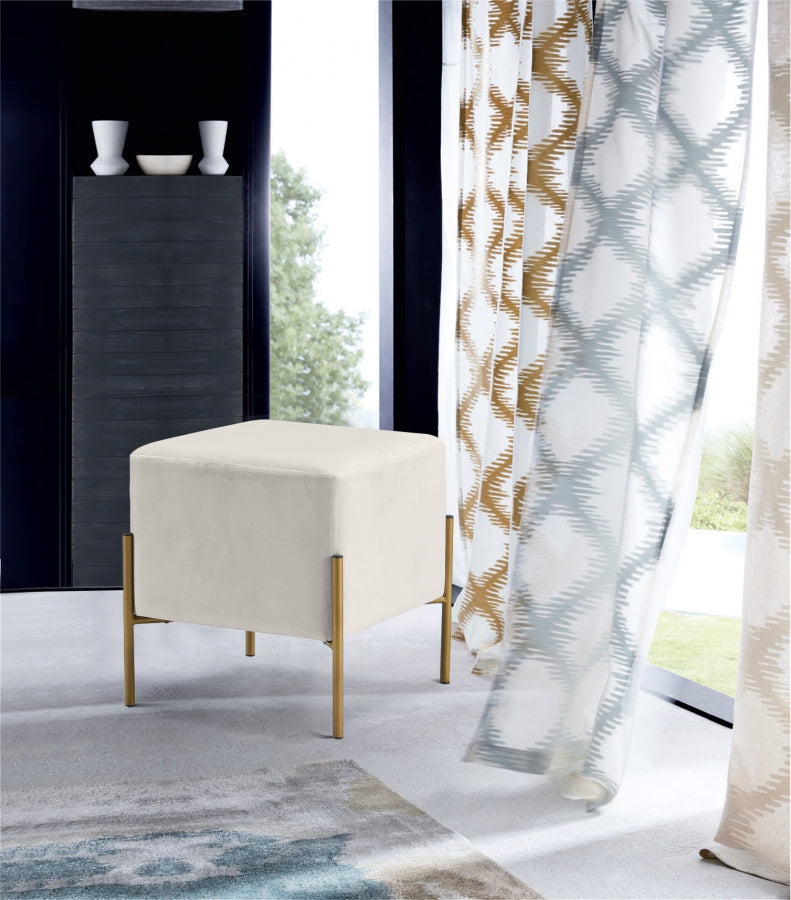 Pouf en velours Isla | Tabouret