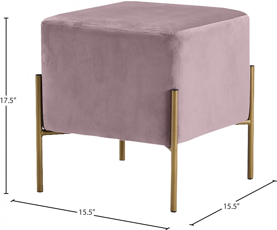 Pouf en velours Isla | Tabouret