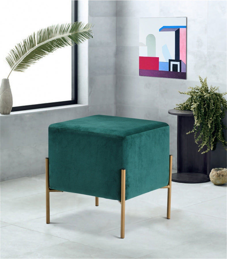 Pouf en velours Isla | Tabouret