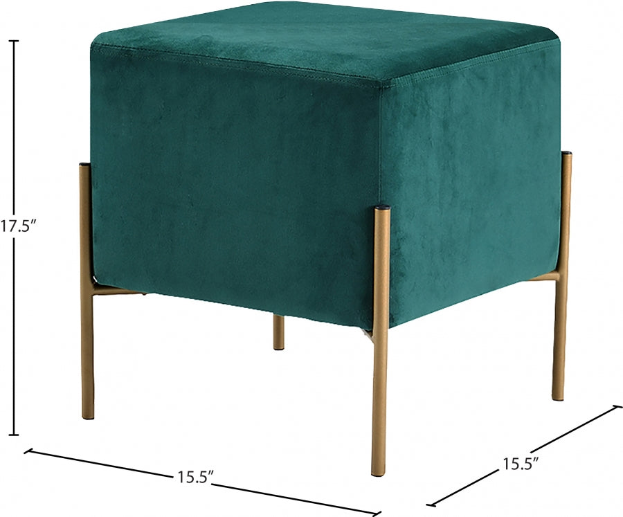 Pouf en velours Isla | Tabouret