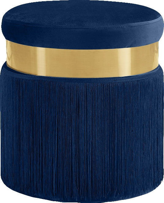 Pouf en velours Yasmine | Tabouret