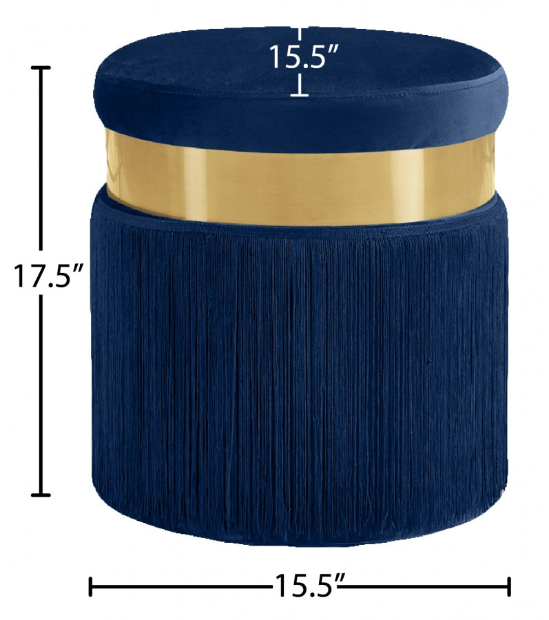 Pouf en velours Yasmine | Tabouret