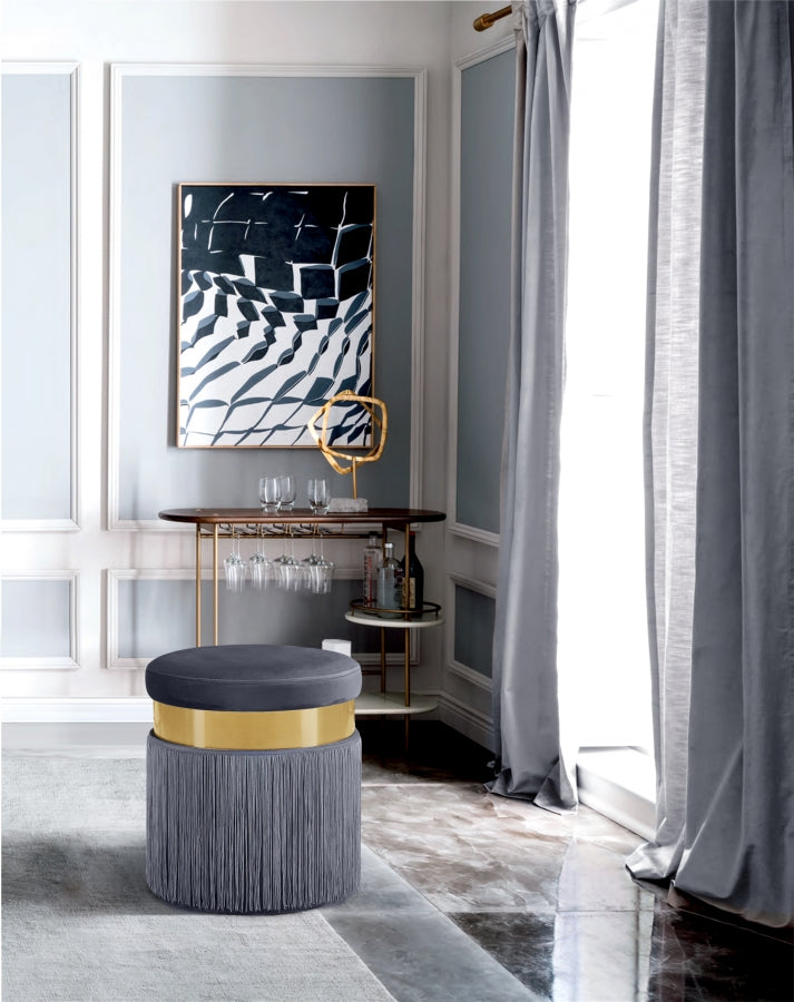 Pouf en velours Yasmine | Tabouret