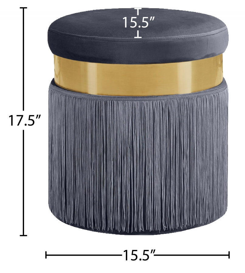 Pouf en velours Yasmine | Tabouret
