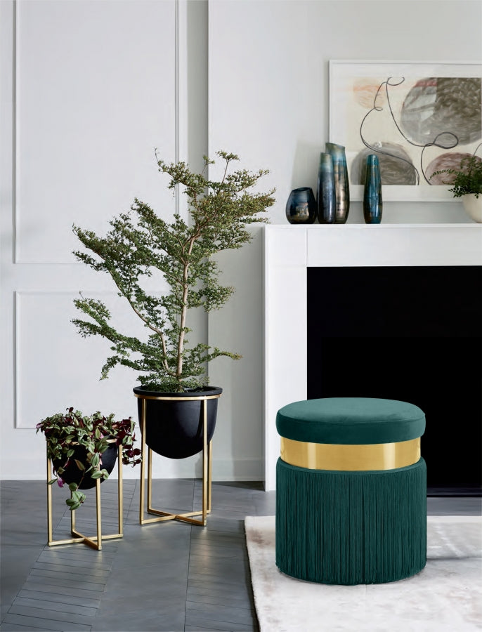 Pouf en velours Yasmine | Tabouret