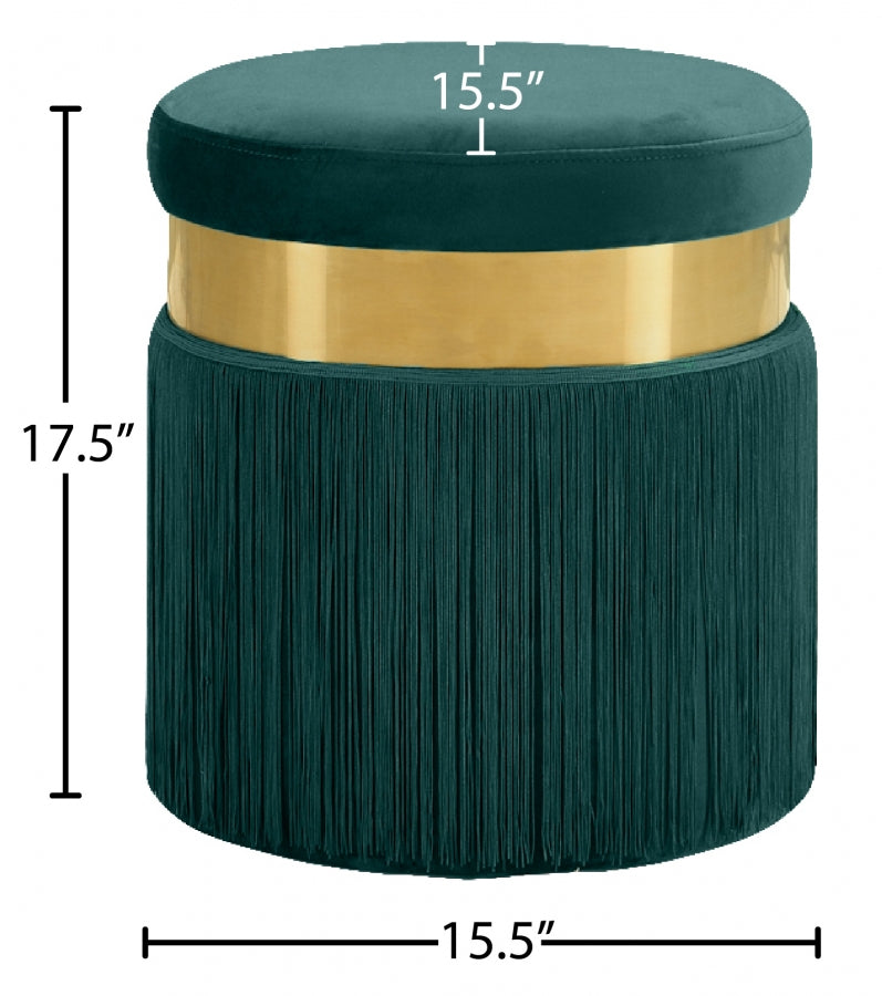 Pouf en velours Yasmine | Tabouret