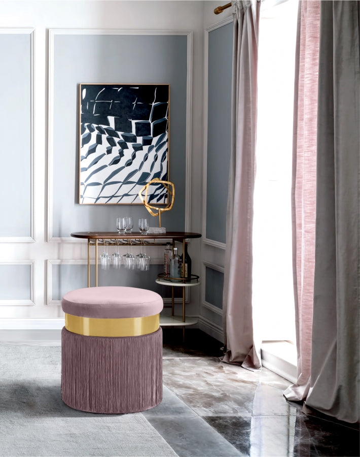 Pouf en velours Yasmine | Tabouret