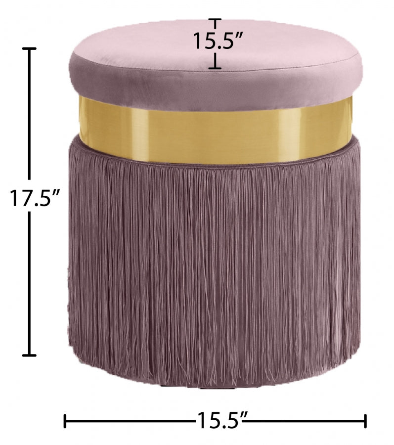 Pouf en velours Yasmine | Tabouret