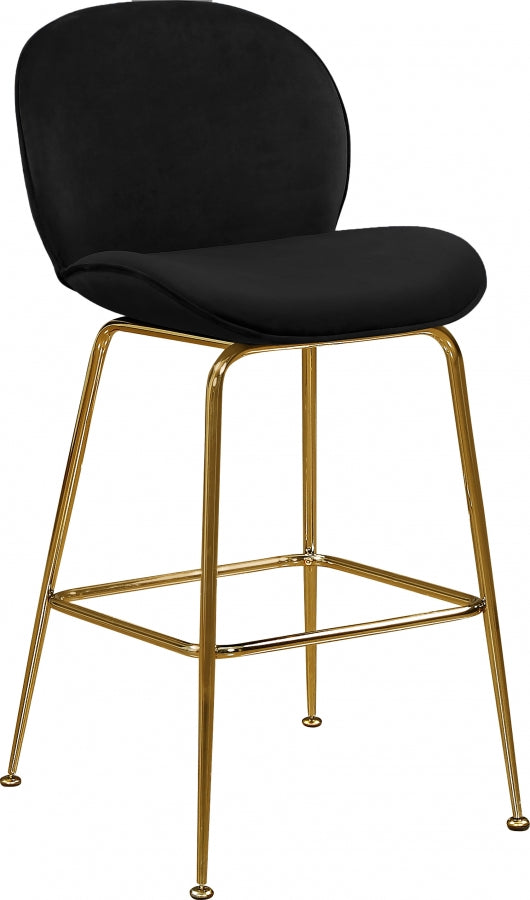 Tabouret de comptoir en velours Paris