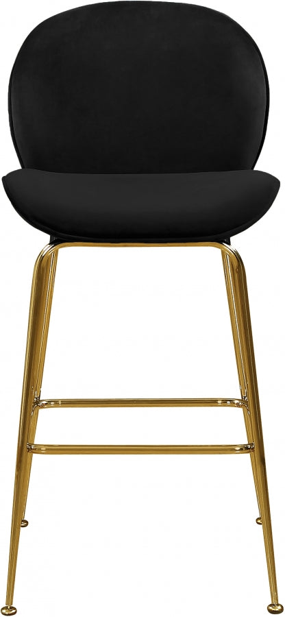 Tabouret de comptoir en velours Paris