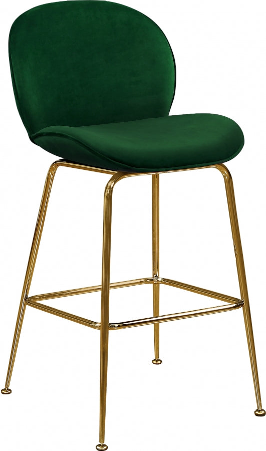 Tabouret de comptoir en velours Paris