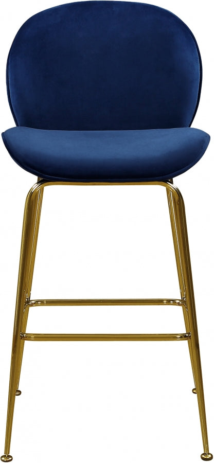 Tabouret de comptoir en velours Paris
