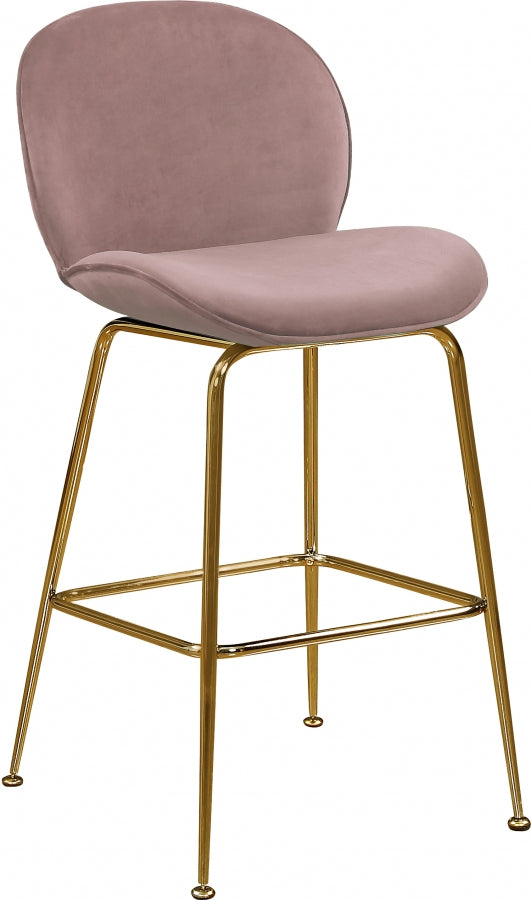 Tabouret de comptoir en velours Paris