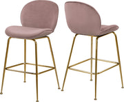Tabouret de comptoir en velours Paris