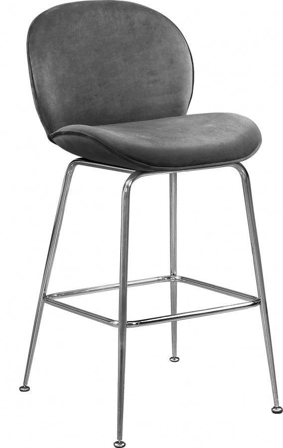 Tabouret de comptoir en velours Paris