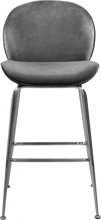Tabouret de comptoir en velours Paris