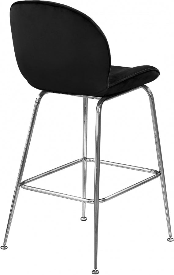 Tabouret de comptoir en velours Paris