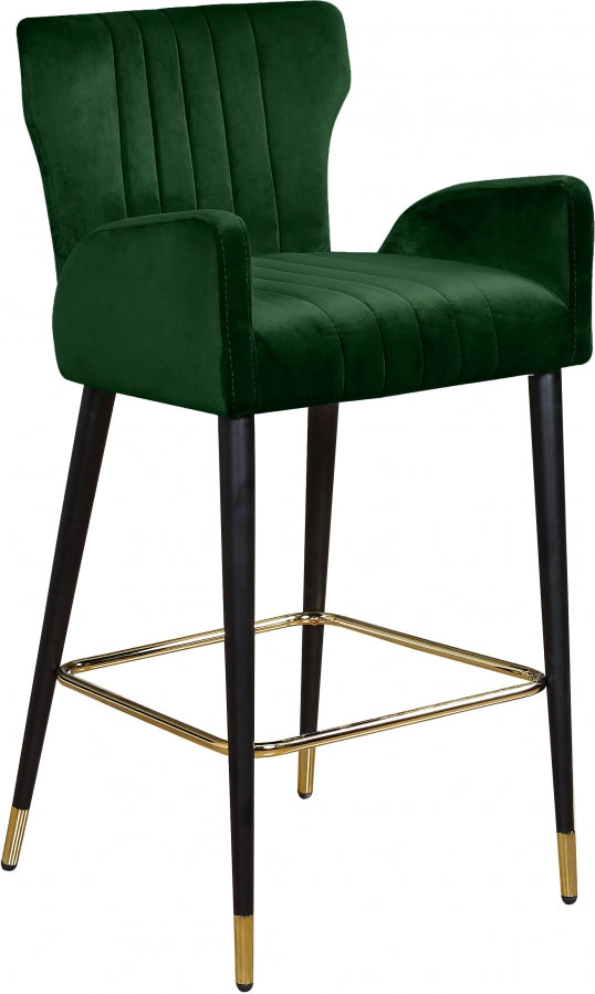 Tabouret de comptoir en velours Luxe