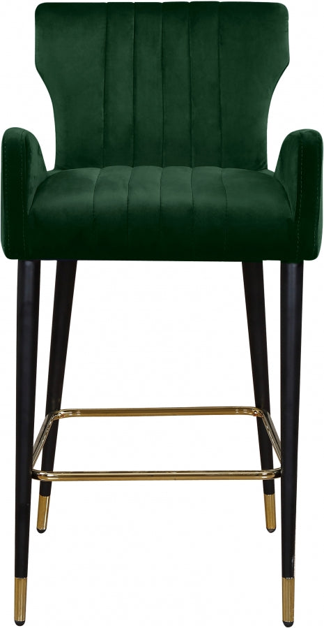 Tabouret de comptoir en velours Luxe