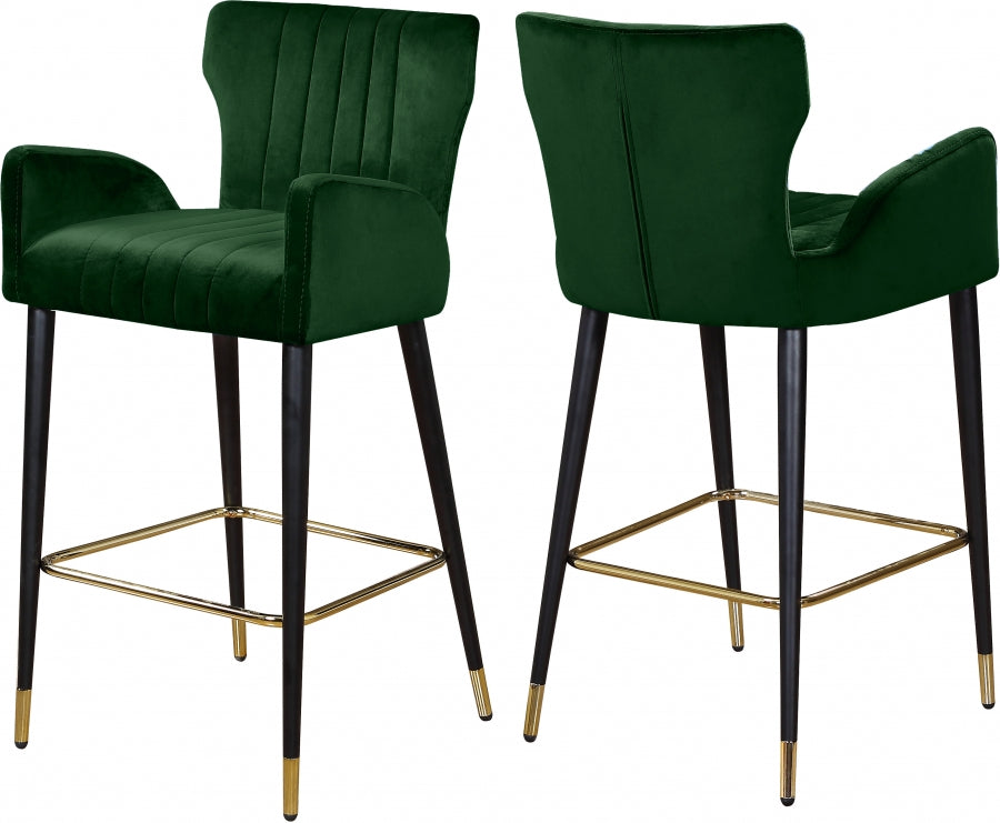 Tabouret de comptoir en velours Luxe