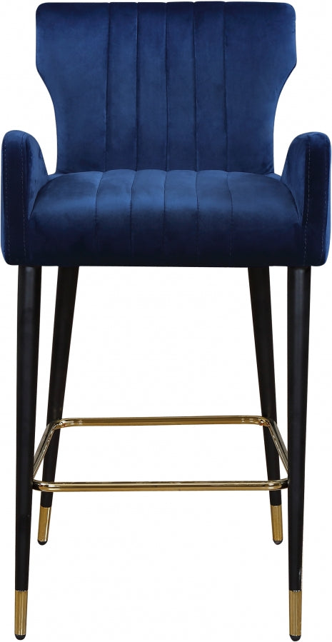 Tabouret de comptoir en velours Luxe