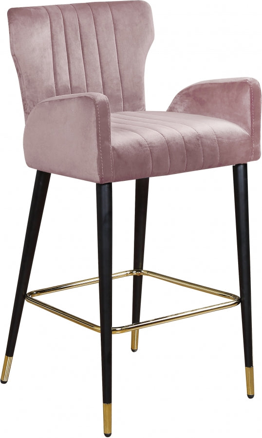 Tabouret de comptoir en velours Luxe