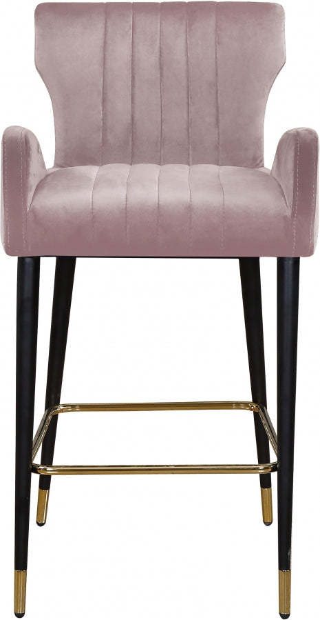 Tabouret de comptoir en velours Luxe