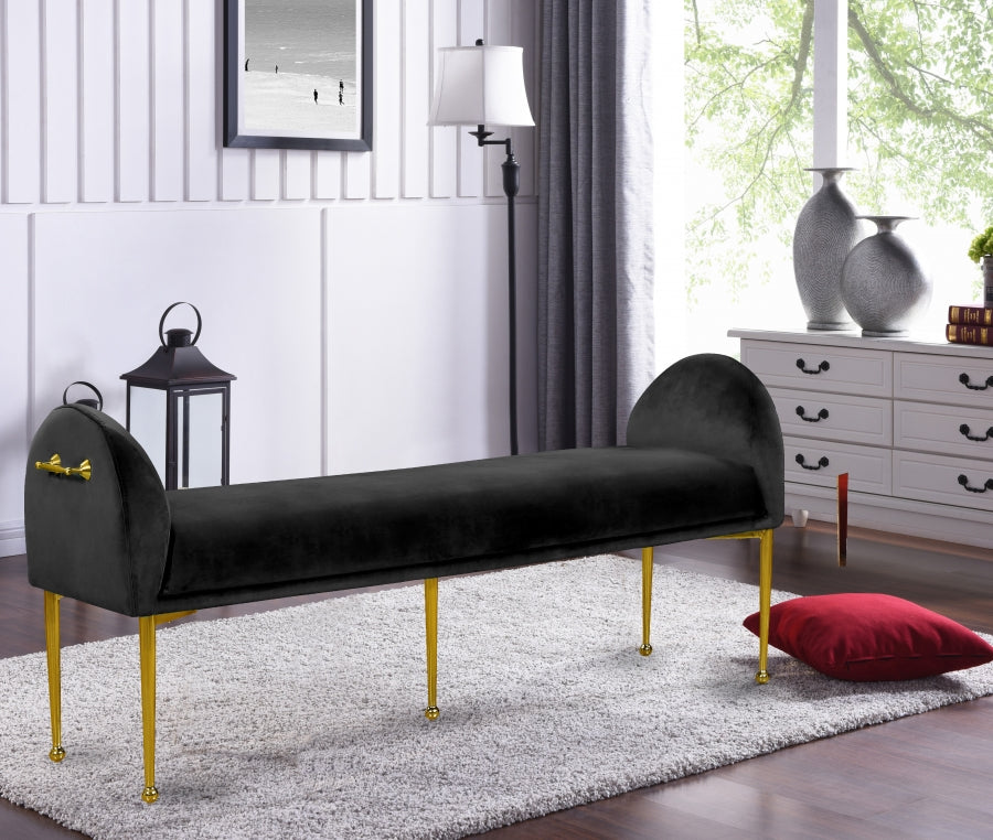 Banc en velours Owen
