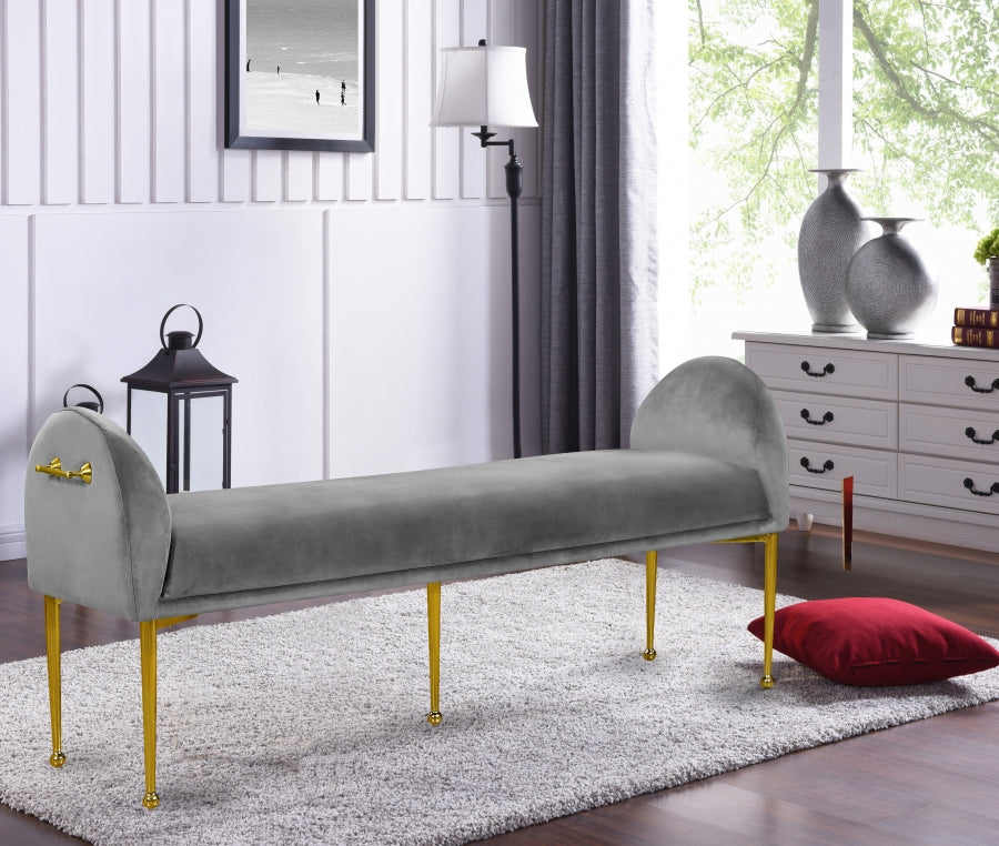 Banc en velours Owen