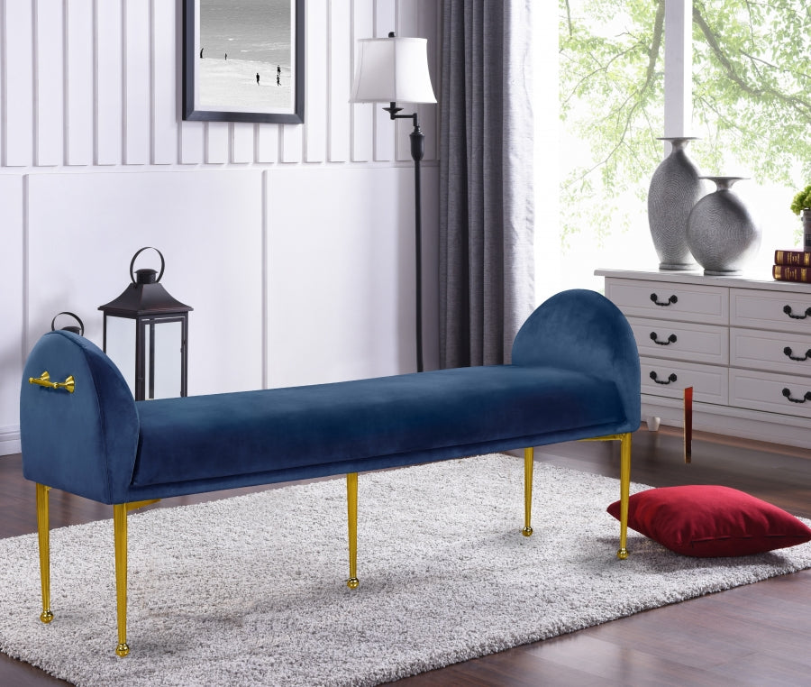 Banc en velours Owen