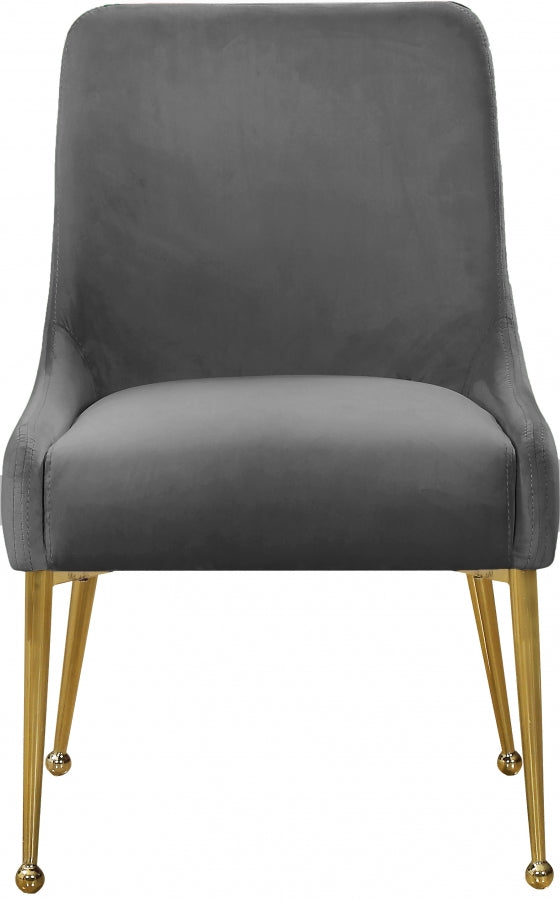 Chaise de salle à manger en velours Owen