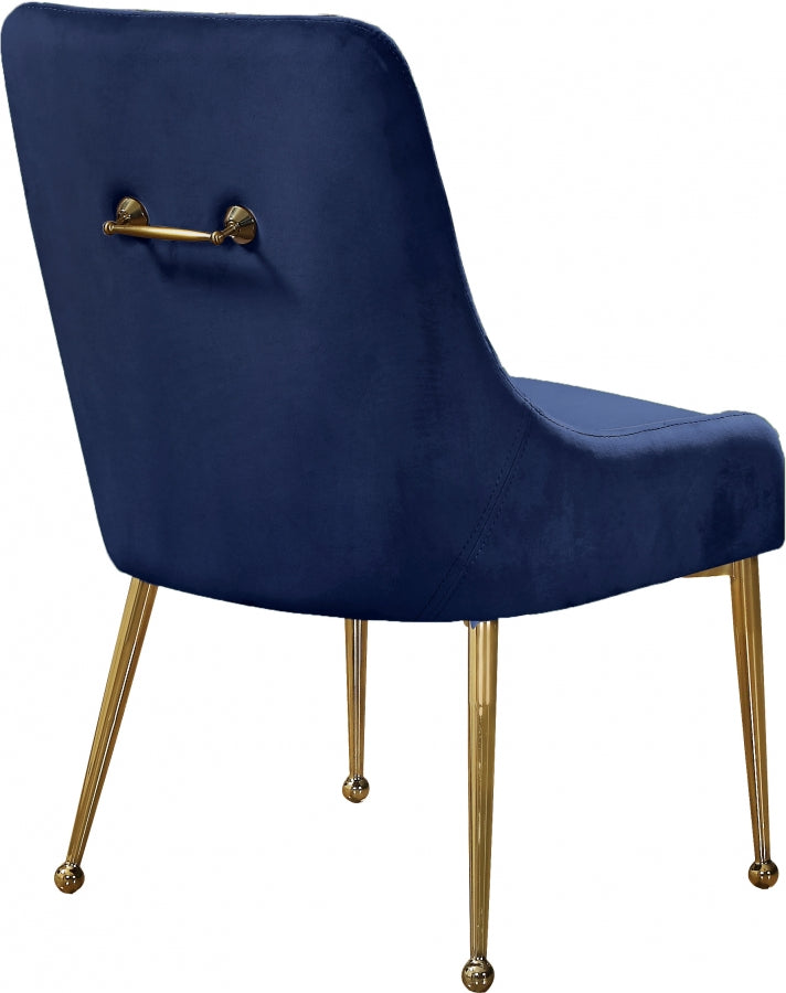 Chaise de salle à manger en velours Owen
