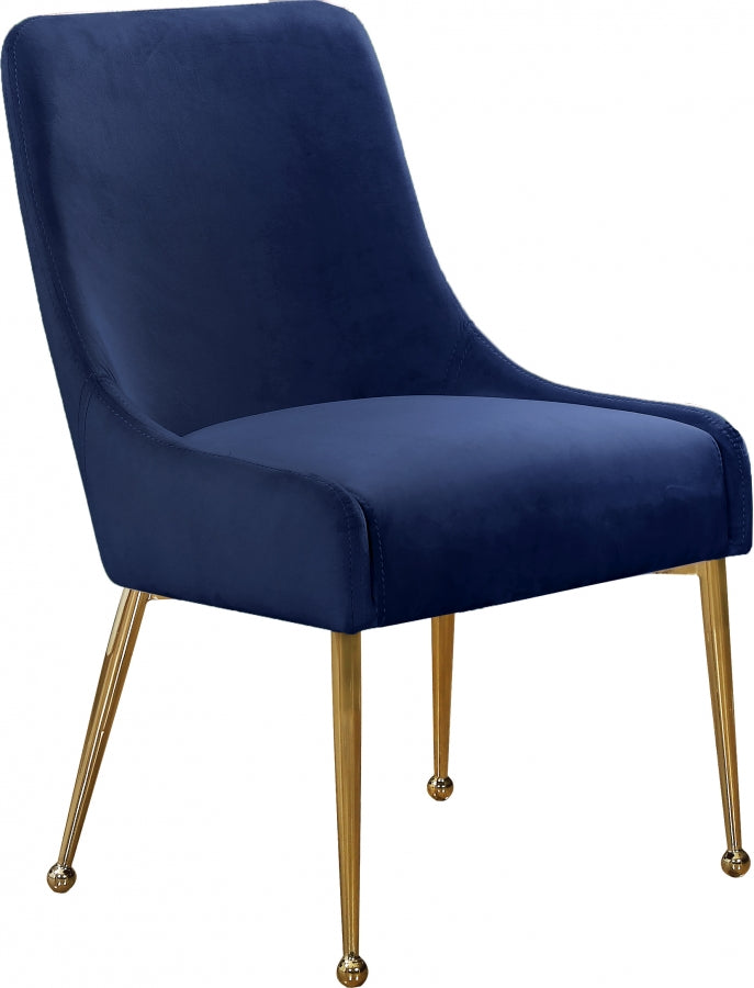 Chaise de salle à manger en velours Owen