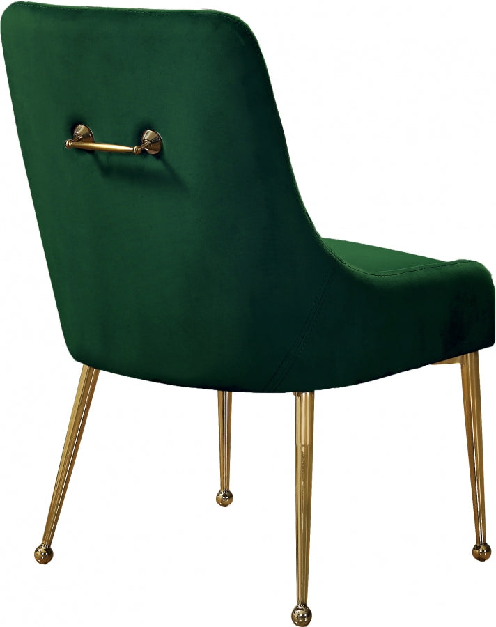 Chaise de salle à manger en velours Owen