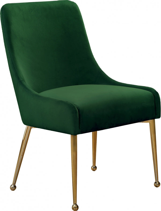 Chaise de salle à manger en velours Owen