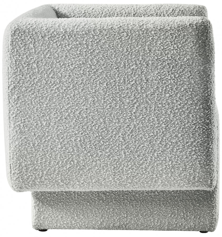 Chaise d'appoint Vera en tissu bouclé