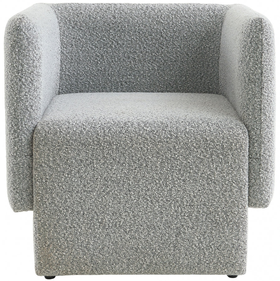 Chaise d'appoint Vera en tissu bouclé
