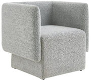 Chaise d'appoint Vera en tissu bouclé