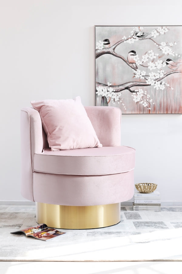 Chaise d'appoint en velours Kendra