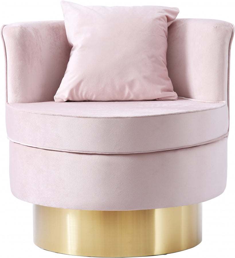 Chaise d'appoint en velours Kendra